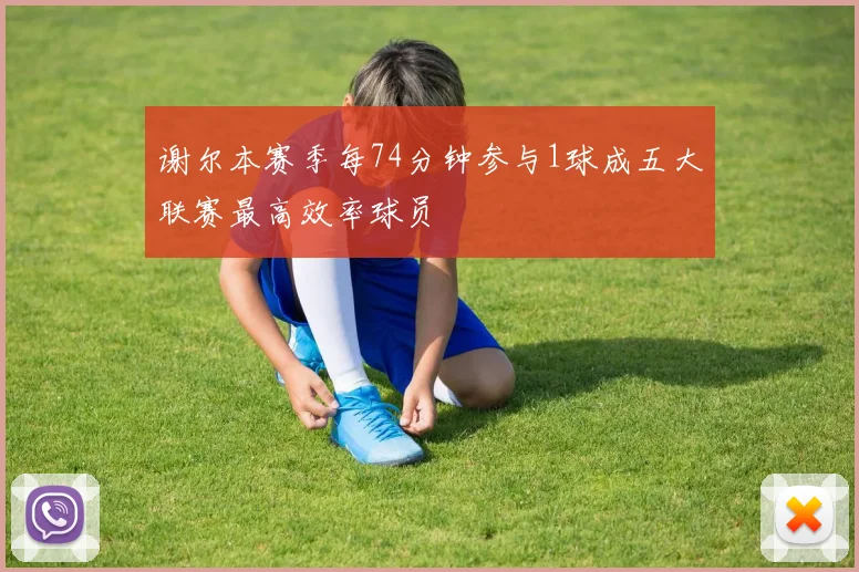 谢尔本赛季每74分钟参与1球成五大联赛最高效率球员
